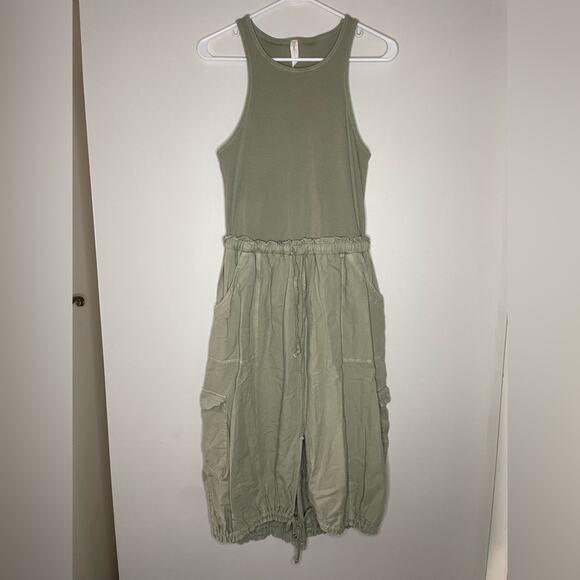 Anthropologie Daily Practice High-Neck Tank Twofer Dress Size M - Picture 5 of 9